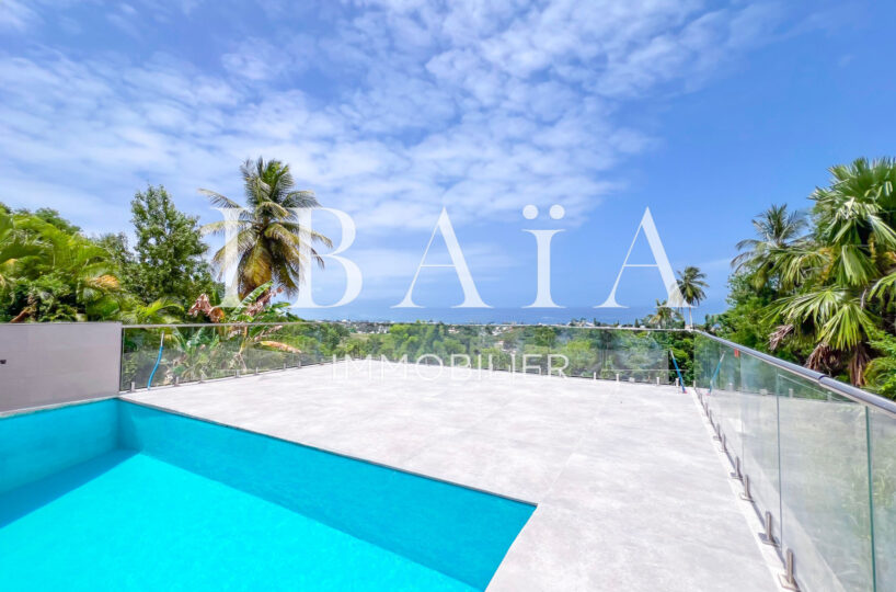 Agence IBAIA Immobilier - LE GOSIER - VILLA AVEC PISCINE VUE MER - 3 CHAMBRES