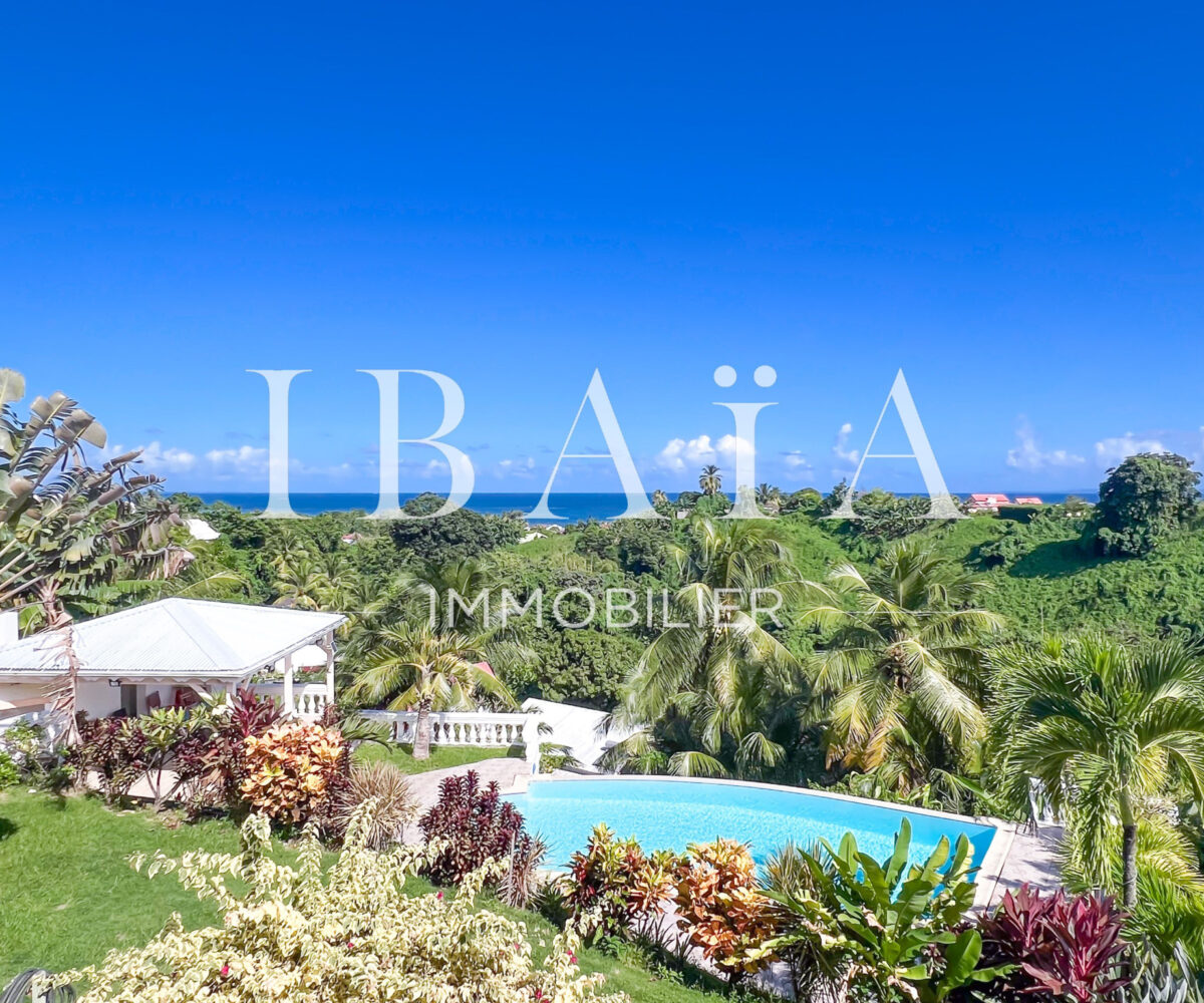Agence IBAIA Immobilier - CAPESTERRE - SAINTE-MARIE - VILLA VUE MER AVEC PISCINE + APP