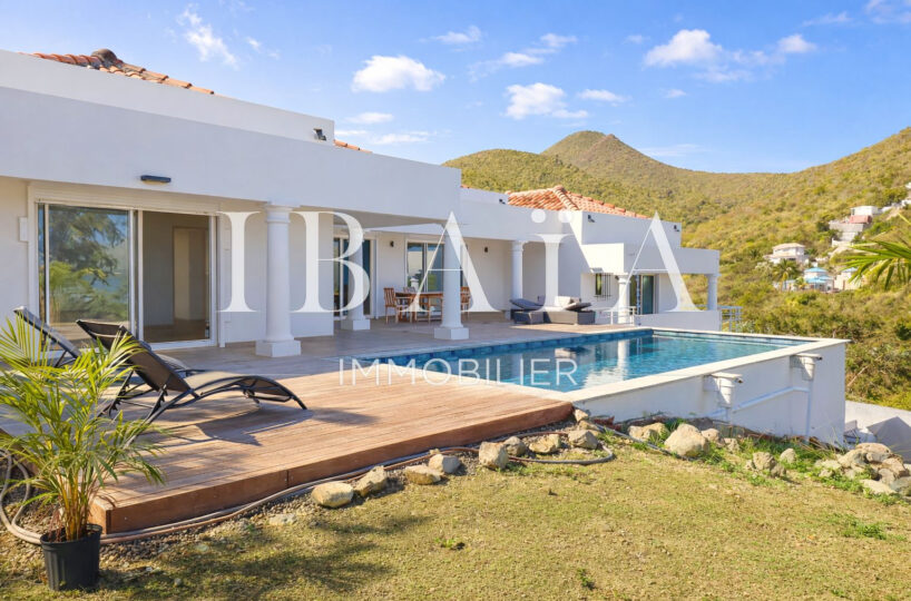 Agence IBAIA Immobilier - SAINT-MARTIN - BAIE ORIENTALE - VILLA 4 CHAMBRES AVEC PISCIN