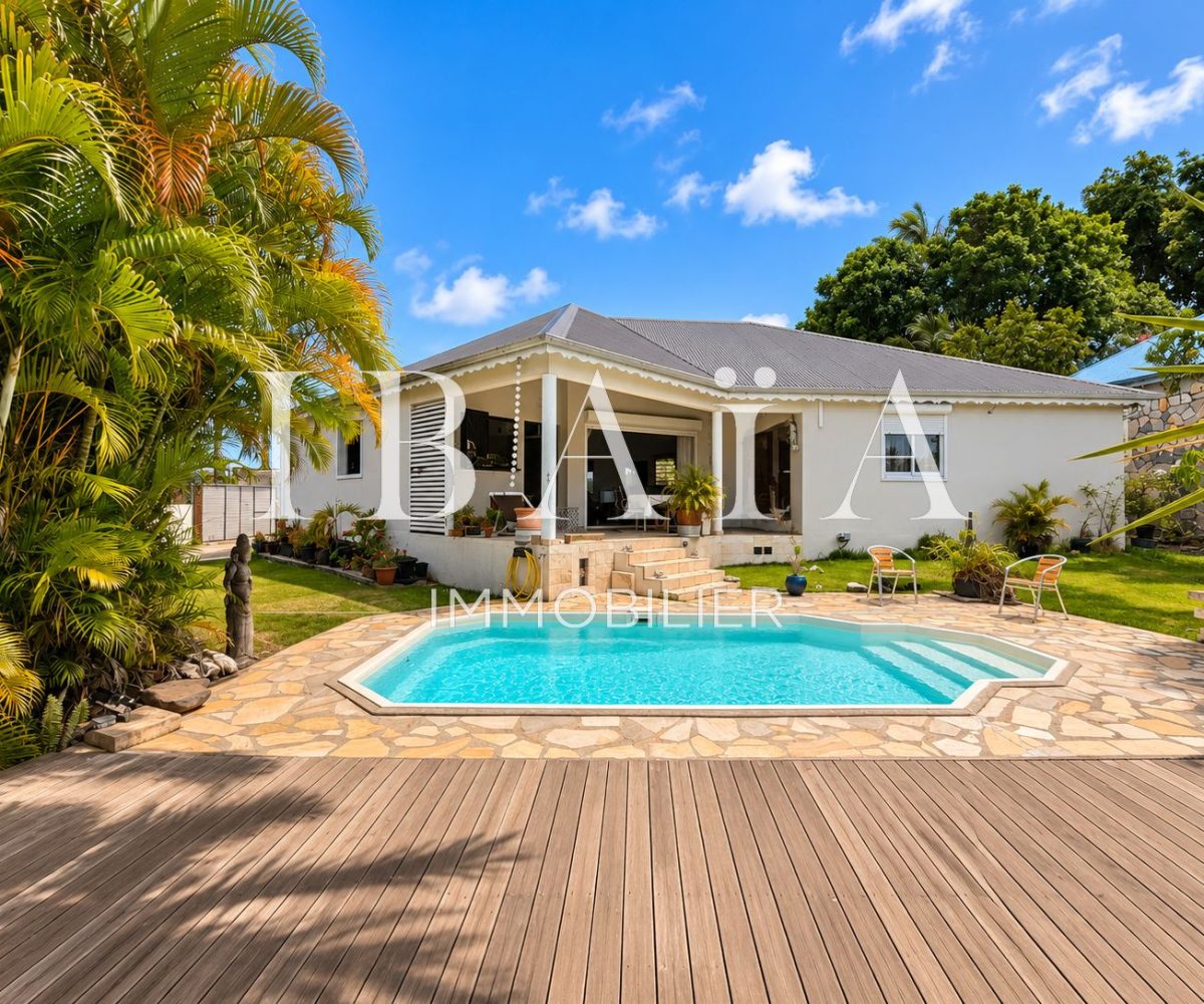 Agence IBAIA Immobilier - LE GOSIER - PLIANE - VILLA 3 CHAMBRES AVEC PISCINE